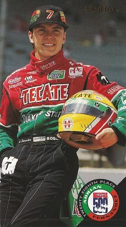 1995 SkyBox Indy 500 #100 Adrian Fernandez Front