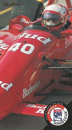 1995 SkyBox Indy 500 #102 Scott Goodyear Front