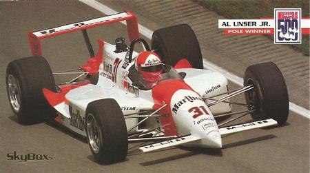 1995 SkyBox Indy 500 #19 Al Unser Jr. Front