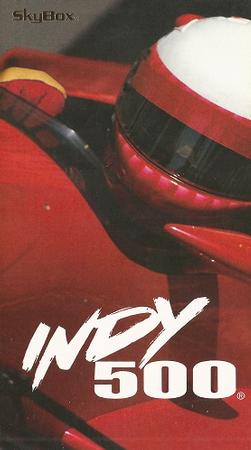 1995 SkyBox Indy 500 #1 Cover/Checklist Card Front