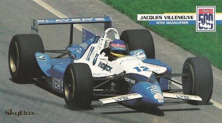 1995 SkyBox Indy 500 #22 Jacques Villeneuve Front