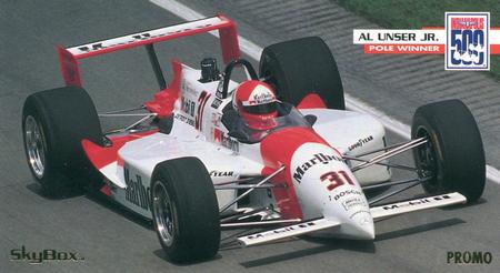 1995 SkyBox Indy 500 #PROMO Al Unser Jr. Front