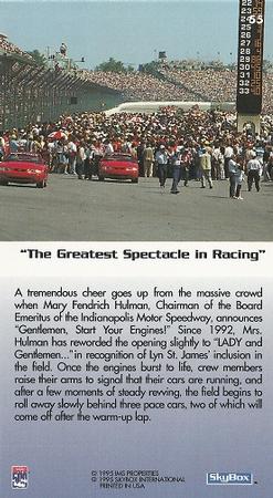 1995 SkyBox Indy 500 #55 