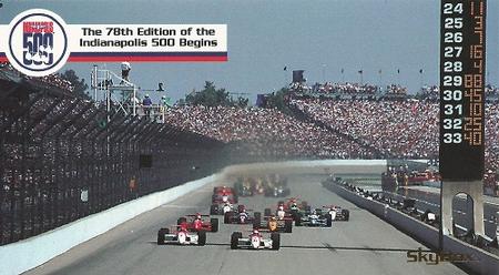 1995 SkyBox Indy 500 #57 The 78th Edition of the Indianapolis 500 Begins Front