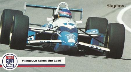 1995 SkyBox Indy 500 #62 Jacques Villeneuve's Car Front