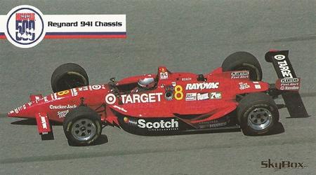 1995 SkyBox Indy 500 #7 Reynard 941 Chassis Front