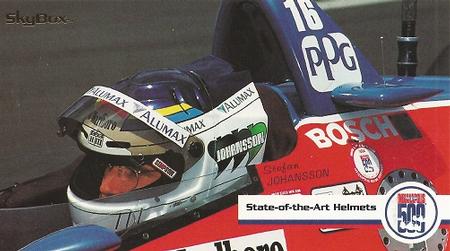 1995 SkyBox Indy 500 #9 State-of-the Art Helmets Front
