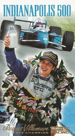 1995 SkyBox Indy 500 #NNO Jacques Villeneuve Front