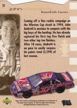 1995 SP - Die Cuts #28 John Andretti Back