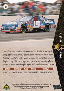 1995 SP - Die Cuts #88 Dick Trickle's Car Back