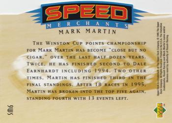 1995 SP - Speed Merchants Die Cuts #SM6 Mark Martin Back