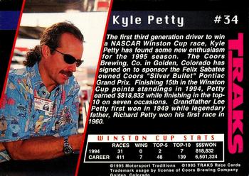 1995 Traks - First Run #34 Kyle Petty Back