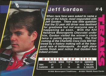 1995 Traks - First Run #4 Jeff Gordon Back