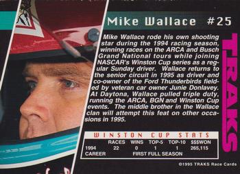 1995 Traks - First Run #25 Mike Wallace Back