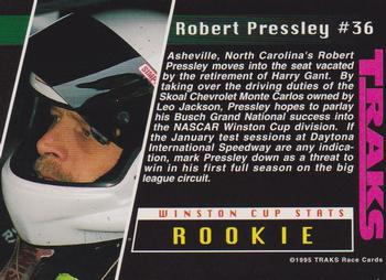 1995 Traks - First Run #36 Robert Pressley Back