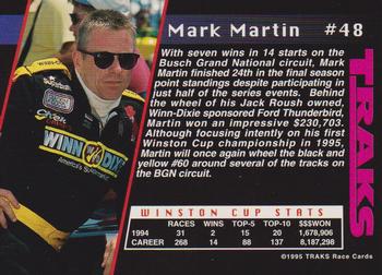1995 Traks - First Run #48 Mark Martin Back
