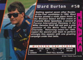 1995 Traks - First Run #50 Ward Burton Back
