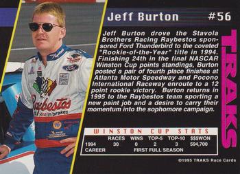 1995 Traks - First Run #56 Jeff Burton Back