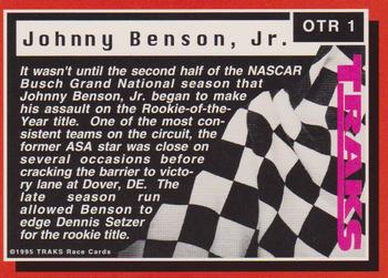 1995 Traks - On the Rise First Run #OTR 1 Johnny Benson, Jr. Back