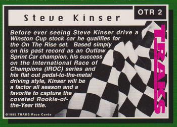 1995 Traks - On the Rise First Run #OTR 2 Steve Kinser Back