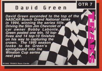 1995 Traks - On the Rise First Run #OTR 7 David Green Back