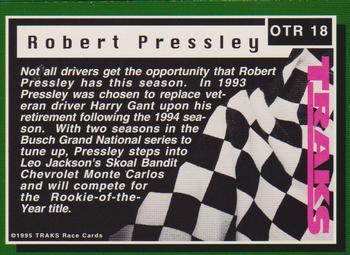 1995 Traks - On the Rise First Run #OTR 18 Robert Pressley Back