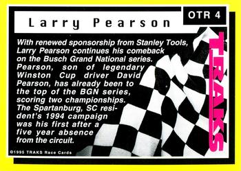 1995 Traks - On the Rise First Run #OTR 4 Larry Pearson Back