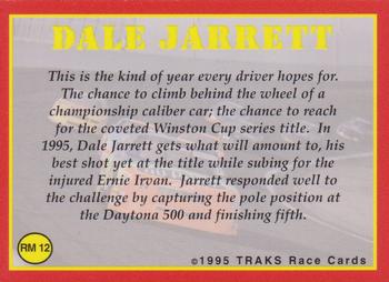 1995 Traks - Racing Machines First Run #RM 12 Dale Jarrett Back