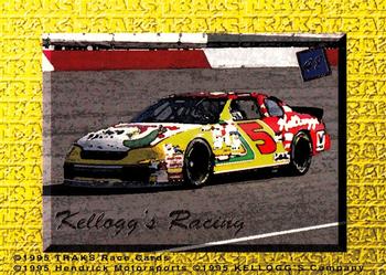 1995 Traks 5th Anniversary - Gold #48 Kellogg's Racing Back