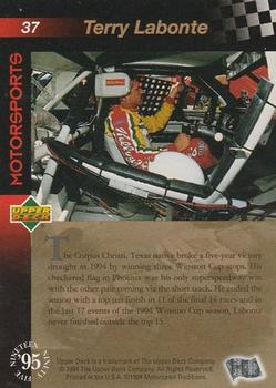 1995 Upper Deck - Gold Signature / Electric Gold #37 Terry Labonte Back
