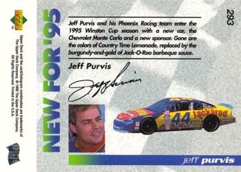 1995 Upper Deck - Gold Signature / Electric Gold #293 Jeff Purvis Back