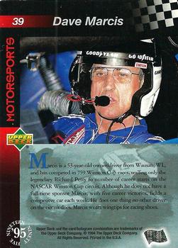 1995 Upper Deck - Silver Signature / Electric Silver #39 Dave Marcis Back