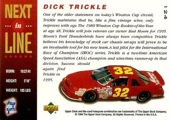 1995 Upper Deck - Silver Signature / Electric Silver #124 Dick Trickle Back
