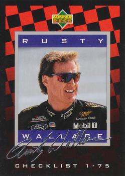 1995 Upper Deck - Silver Signature / Electric Silver #149 Rusty Wallace Front