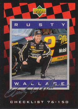 1995 Upper Deck - Silver Signature / Electric Silver #150 Rusty Wallace Front