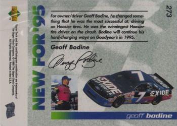 1995 Upper Deck - Silver Signature / Electric Silver #273 Geoff Bodine Back