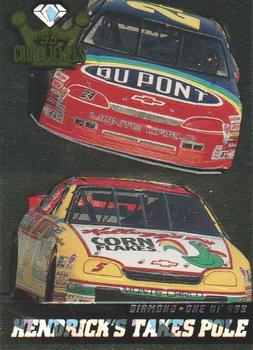 1995 Wheels Crown Jewels - Diamond #73 Hendrick Takes Front Row Front