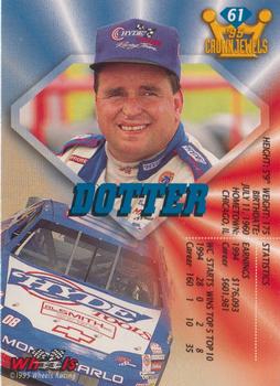1995 Wheels Crown Jewels - Sapphire #61 Bobby Dotter Back