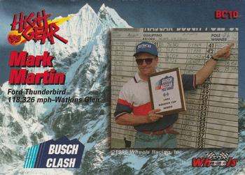 1995 Wheels High Gear - Busch Clash #BC10 Mark Martin Back