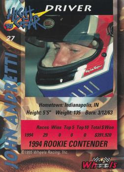 1995 Wheels High Gear - Day One #27 John Andretti Back