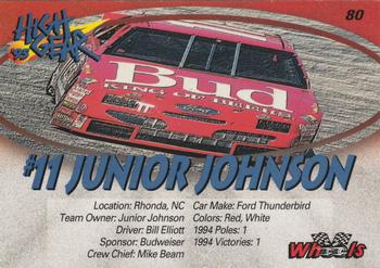 1995 Wheels High Gear - Day One #80 #11 Junior Johnson Back