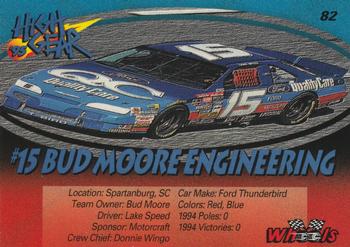 1995 Wheels High Gear - Day One #82 #15 Bud Moore Engineering Back