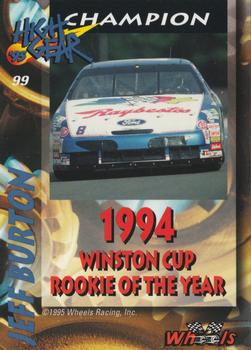 1995 Wheels High Gear - Day One #99 Jeff Burton Back