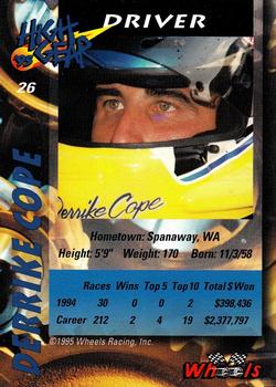 1995 Wheels High Gear - Day One Gold #26 Derrike Cope Back