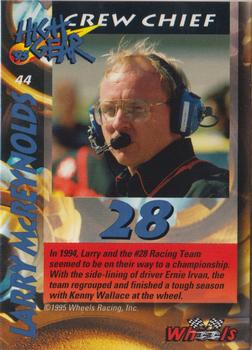 1995 Wheels High Gear - Day One Gold #44 Larry McReynolds Back