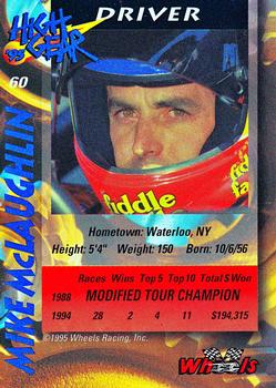 1995 Wheels High Gear - Gold #60 Mike McLaughlin Back
