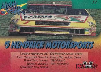 1995 Wheels High Gear - Gold #77 #5 Hendrick Motorsports Back