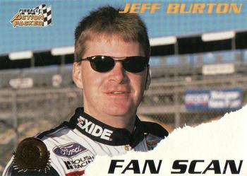 1996 Action Packed Credentials - Fan Scan #9 Jeff Burton Front