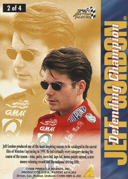 1996 Action Packed Credentials - Box Topper Jumbos #2 Jeff Gordon Back