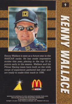 1996 Action Packed McDonald's #9 Kenny Wallace Back